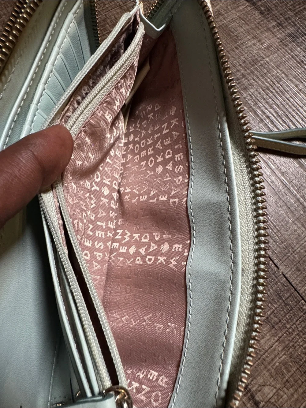 Kate Spade Patterson Drive satchel w/ matching wallet